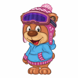 Cute Cartoon Teddy Bear.