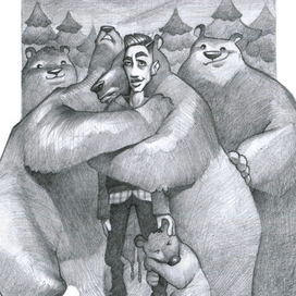 Дома встречают.