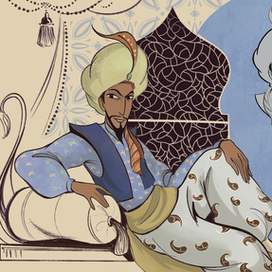 Разработка персонажа к иллюстрации сказки "Счастье Бахтияра"