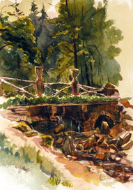 Березовый мостик