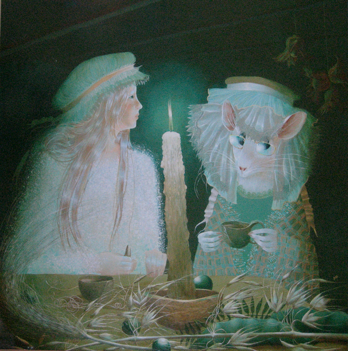 Серия  иллюстраций  к  "Дюймовочке" Г.Х. Андерсена