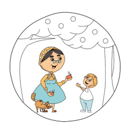 набросок персонажей