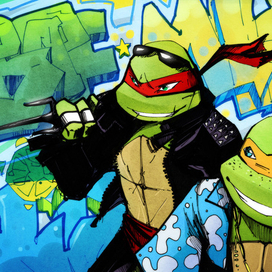 TMNT graffiti