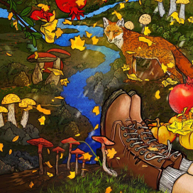 Обложка для осеннего выпуска журнала Province Life