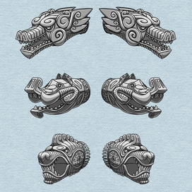 эскизы наконечников для браслетов