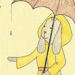 Дождь и зайка