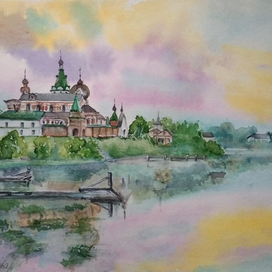 В России вечера....