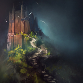 Замок на горе