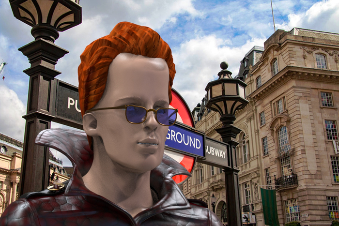 Man in the subway - London