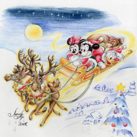 Микки Маус и Компания спешат поздравить всех с Новым годом