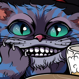 лого для Московского бара "CHESHIR"