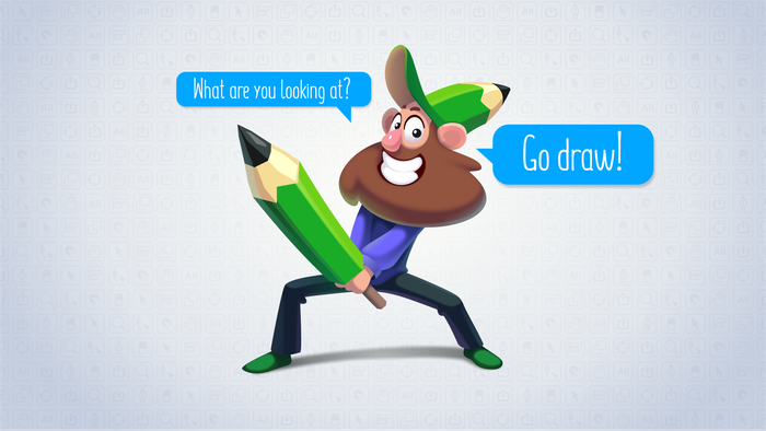 Чо смотришь? Иди рисуй!