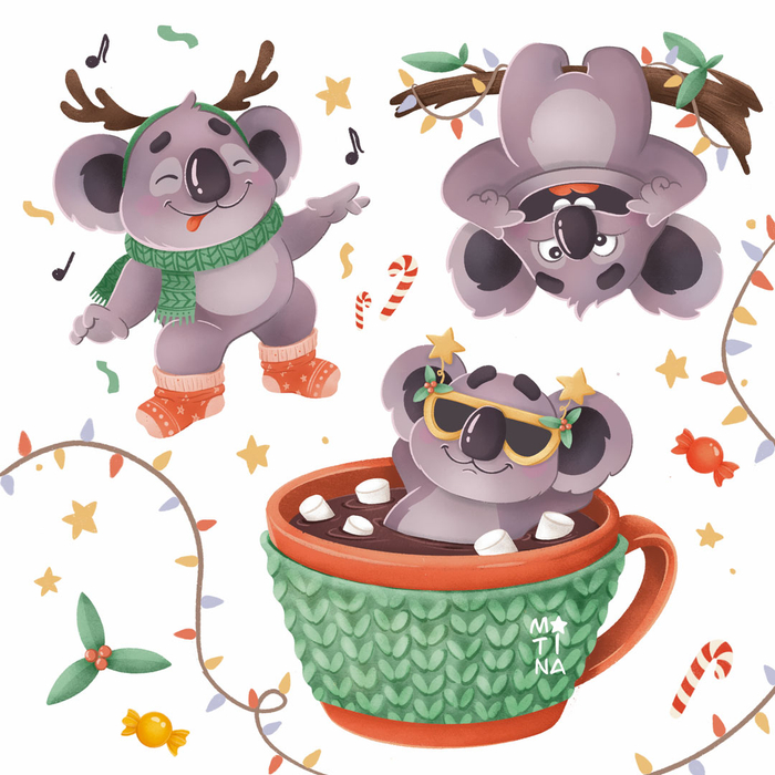 Коала в Новогодние праздники