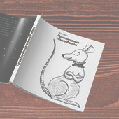 Мокап книги "Приключения семьи Ратон"