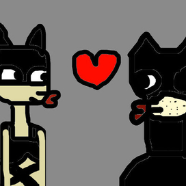 Бэтмен и женщина кошка