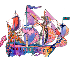 "Vaivorykste, Eolo juros pirate". Корабль