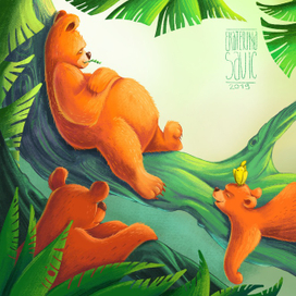 Мишутки на отдыхе