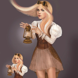 Стимпанк персонаж 