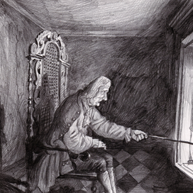 Эскиз к мультфильму Тайна Сухаревой башни