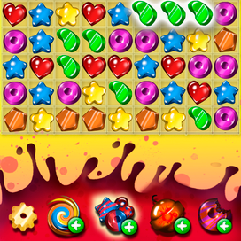 Игровое поле желе