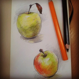 зарисовка...яблочки