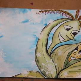 Исходник басни "Хвалькувата кукурудза" стр.7