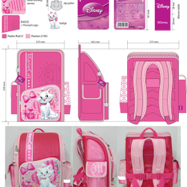 Рюкзак, в проекте и в реальном исполнении, заказчик канцелярская компания "ТОП" Украина