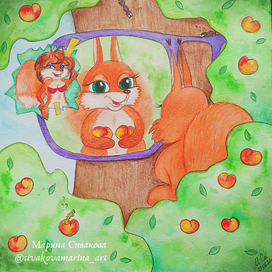 Девочка с персиками 