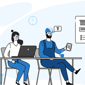 Серия иллюстраций для оформления сайта завода