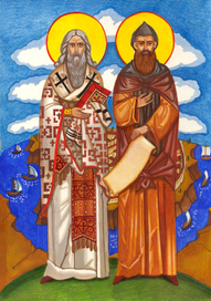 Святые равноапостольные Кирилл и Мефодий.