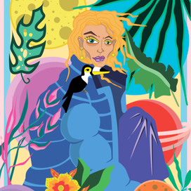 Девушка в тропиках