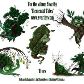 Чертята для альбома - Стихия Деревья