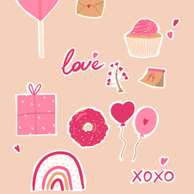 Наклейки Love