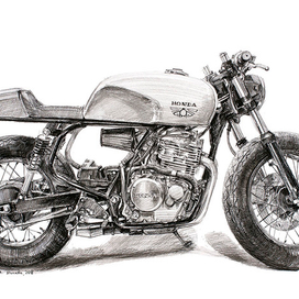 кафешник на базе Хонды от мастерской k.b.freewings