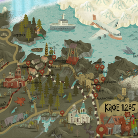 Карта Кольского полуострова(фрагмент)