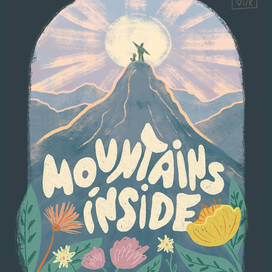 Принт Mountains inside
