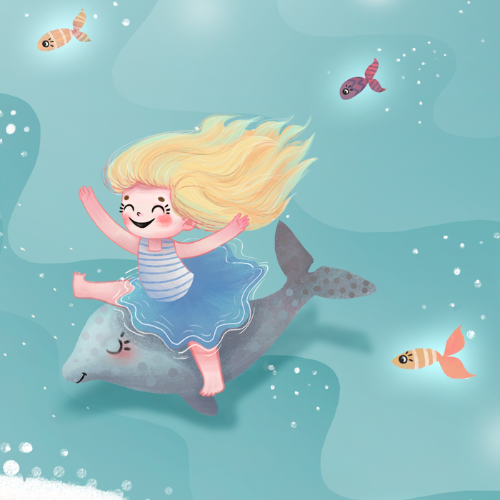 :) Девочка и дельфин