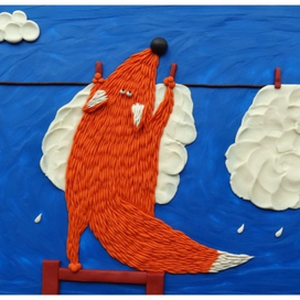 Лис с облаками