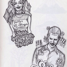 Harley & Joker (DC comics style)