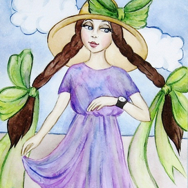 Девочка и часы