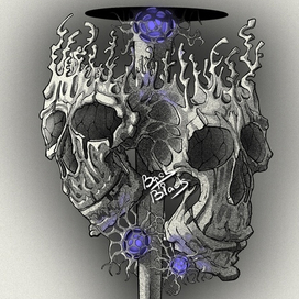 Череп Меч Вирус