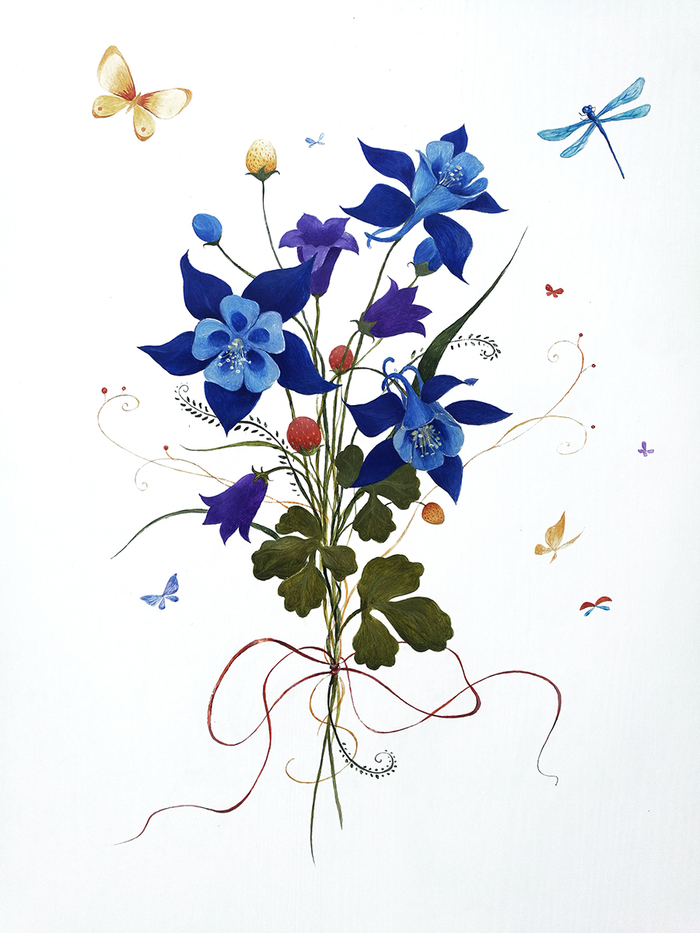 Роспись шкафа в стиле "прованс"