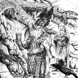 Один пьёт из источника Мимира