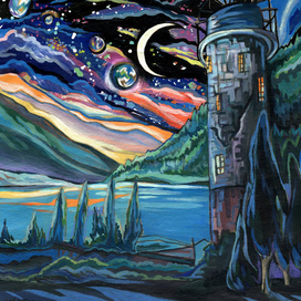 Старая башня смотрит в космос