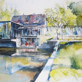 Отрисовка проекта здания, автор проекта Seelig und Partner