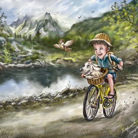 Путешествие. Велосипед. Дорога