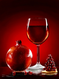 Натюрморт с гранатом