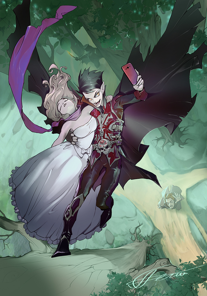 Glamorous night (or knight)