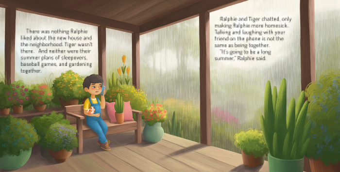 Иллюстрация для книги "Ralphie Moss's Garden"