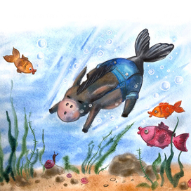 Ослик Мафин примеряет хвосты